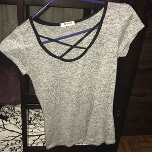 Grey cross shirt